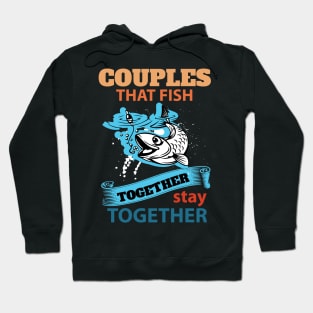 couples fishing together Hoodie